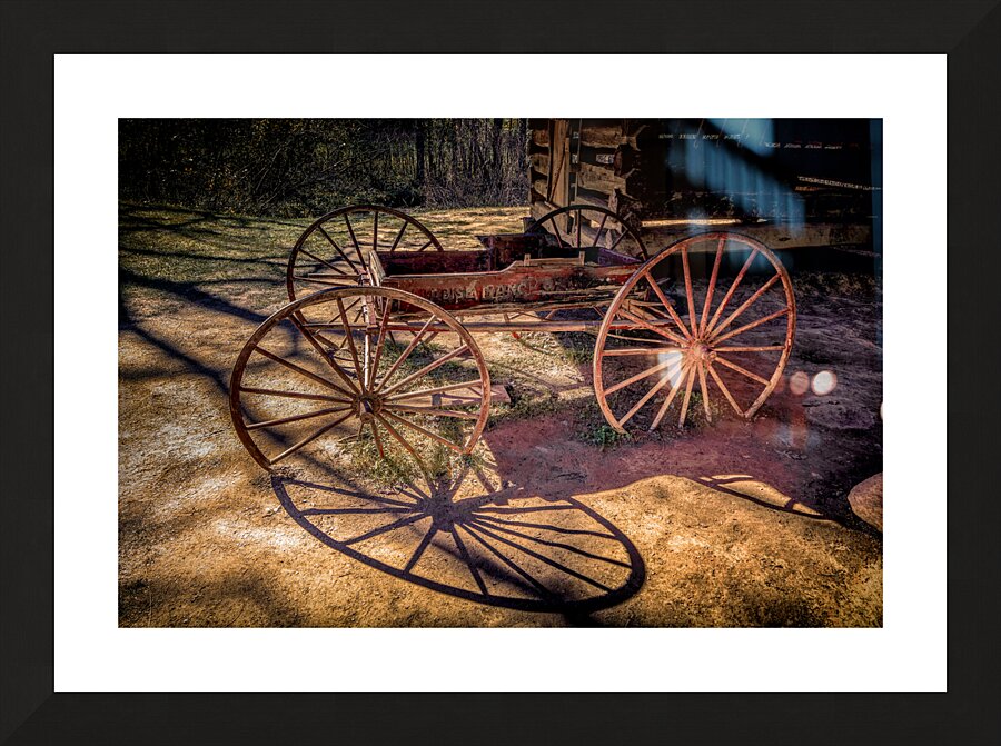 Tennessee Cades Cove Tipton Place  Buckboard Picture Frame print