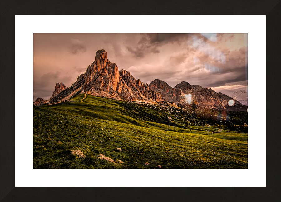 Italian Dolomite Passo Giau Picture Frame print