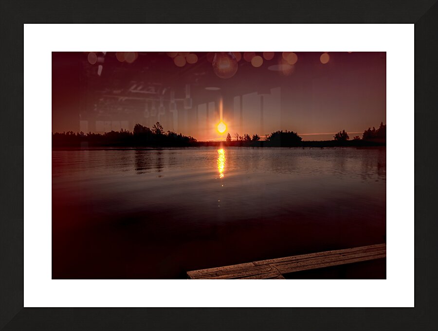 Sunrise Light and Shadows Picture Frame print