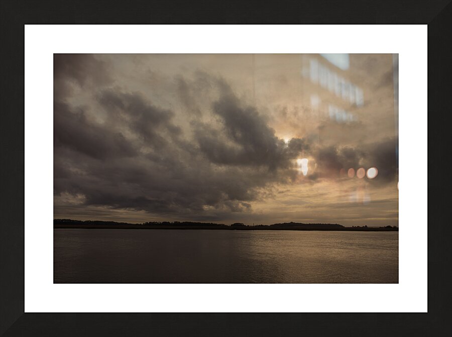 Port Royal Sound South Carolina Storm Clouds Picture Frame print
