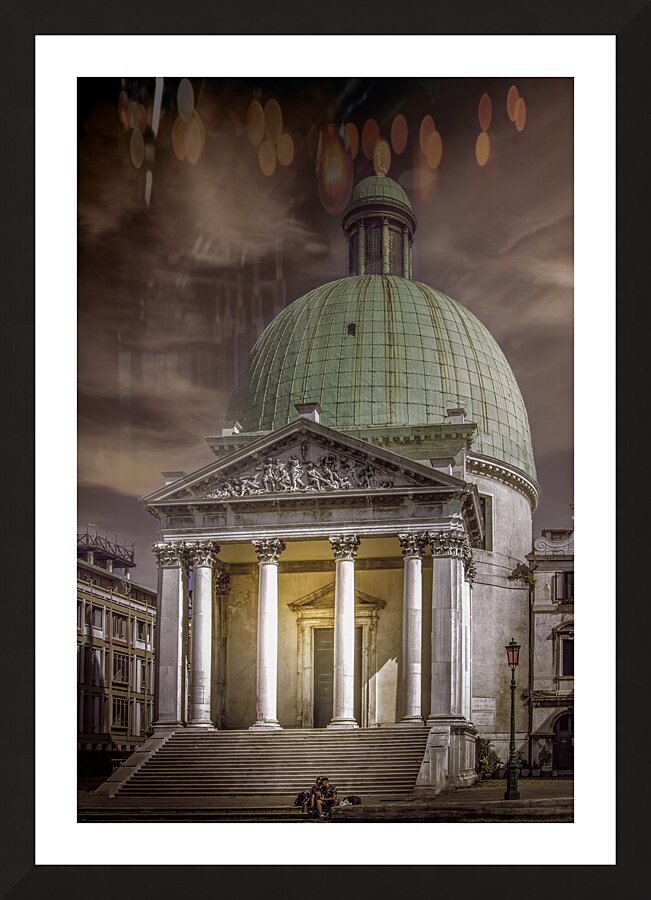 Venice San Simeone Piccolo Church Picture Frame print