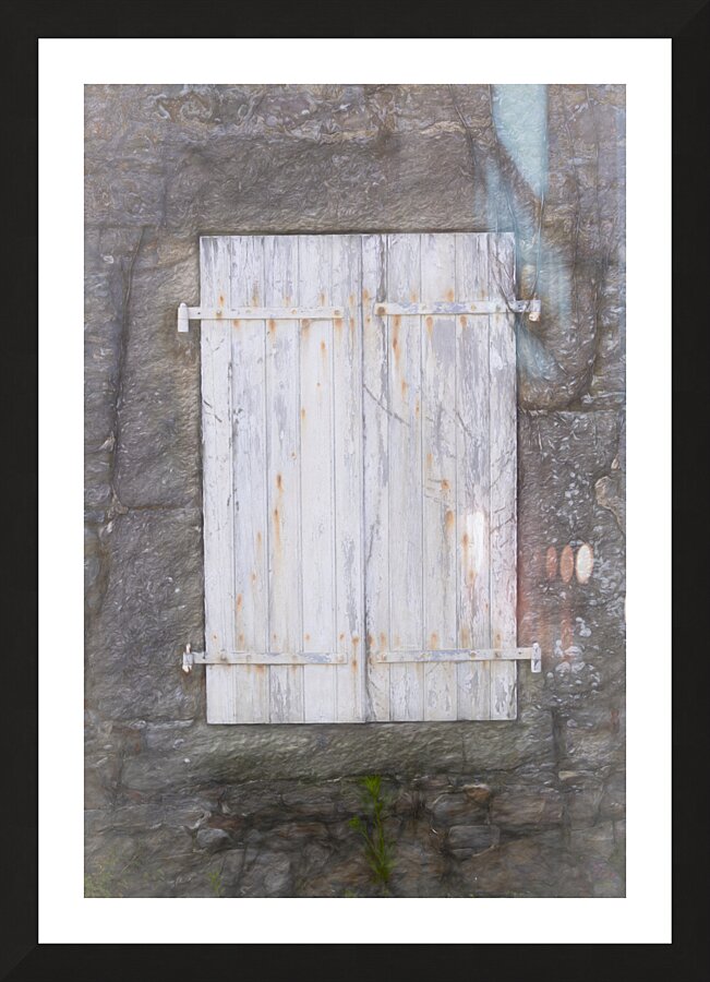 Antique Monet Style French Window Picture Frame print