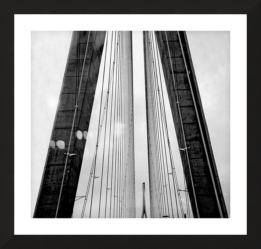 Honfleur to Port of Le Havre Bridge Picture Frame print