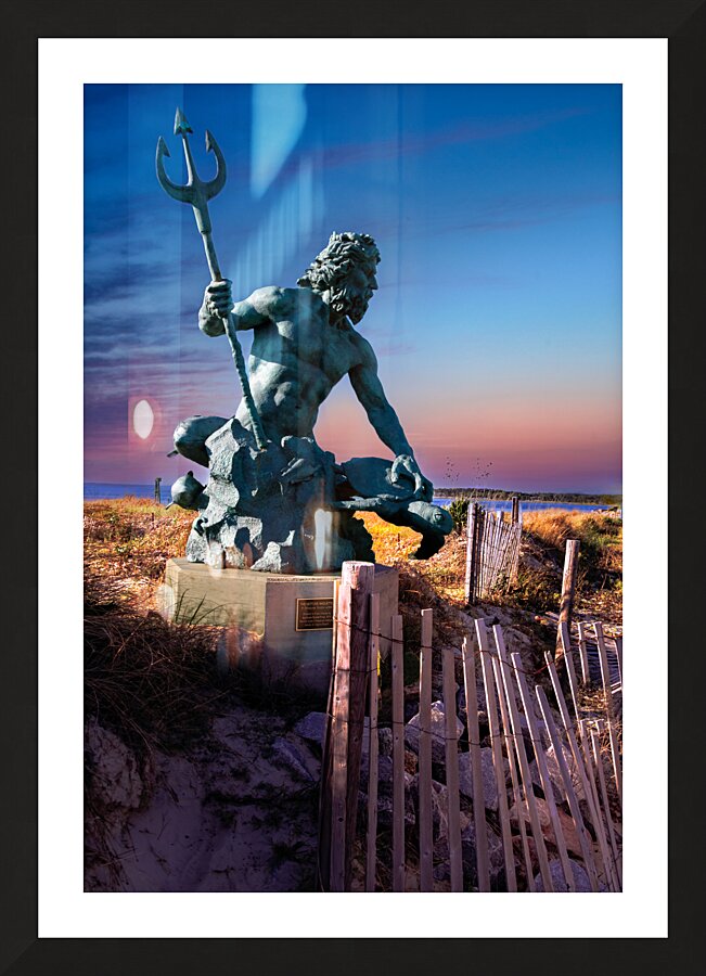 Charles City King Nepture Poseideon Picture Frame print