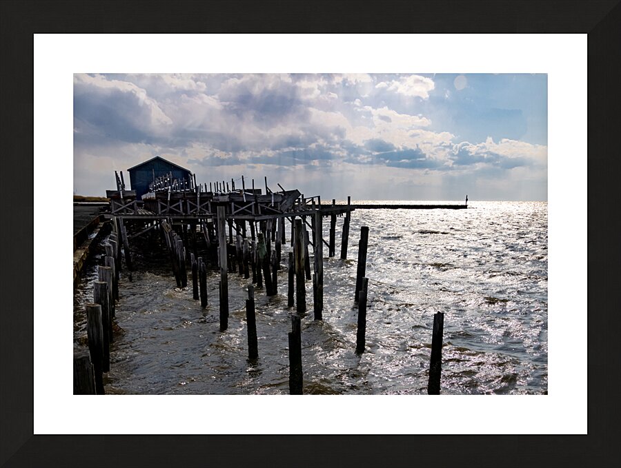 Chesapeake Crab  Shack Sunset Picture Frame print