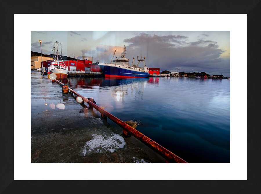 Lofoten Norway Stamsund Fishing Fleet Picture Frame print