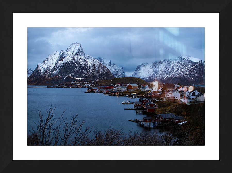 Lofoten Reine Arctic Mountains Landscape Picture Frame print