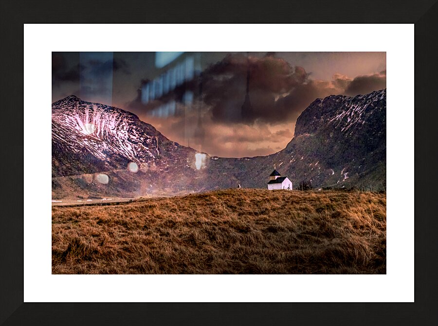 Lofoten Islands  Coast Church Picture Frame print