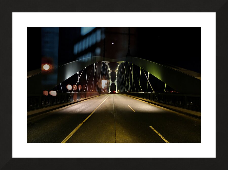 Frankfurt Bridge Picture Frame print