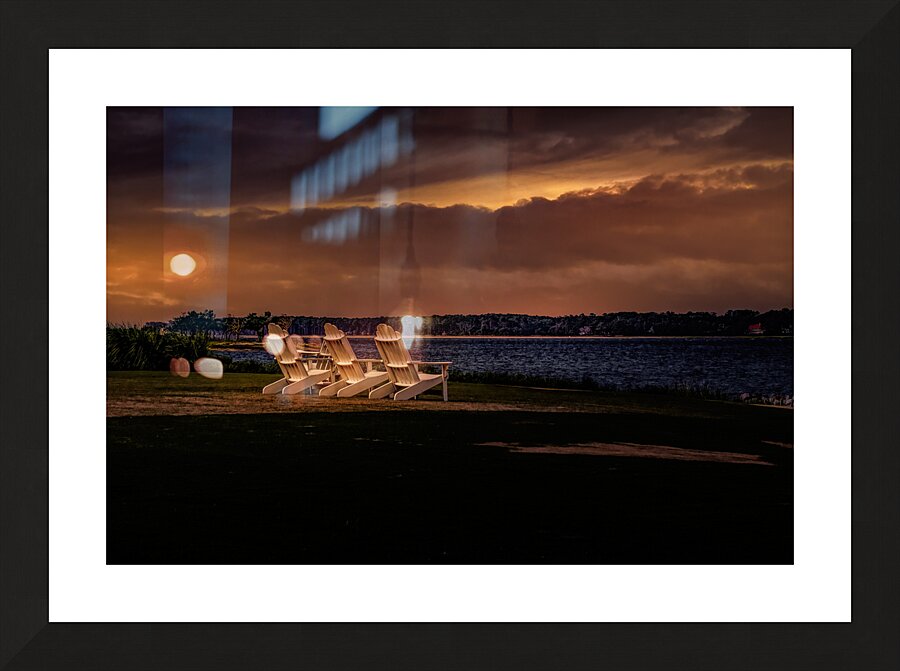Sea Pines Golf Club Chairs Picture Frame print