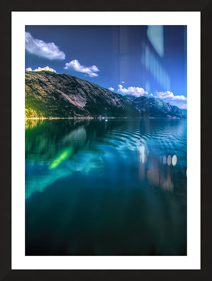 Lysefjord to Stavanger Ferry Ripples Picture Frame print
