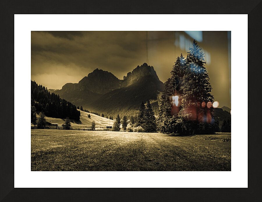 Val di Gardena  Dolomiti Silhouette Picture Frame print