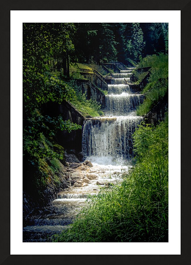 The Dolomite Waterfall Cascade Picture Frame print