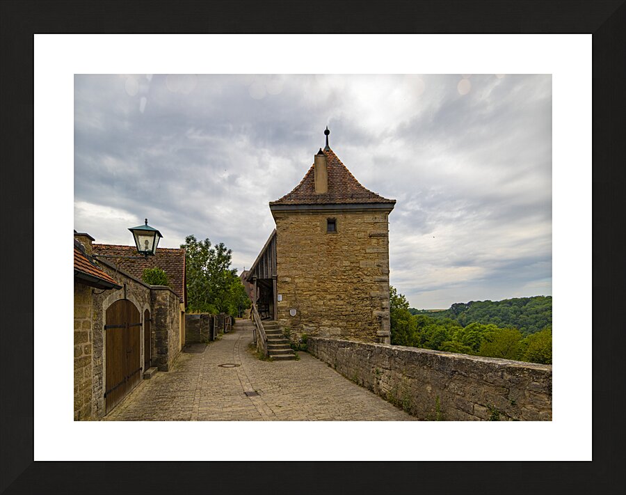 Rothenburg Old City Wall Picture Frame print