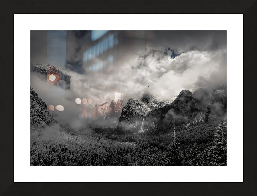 Yosemite Lingering  Storms Picture Frame print