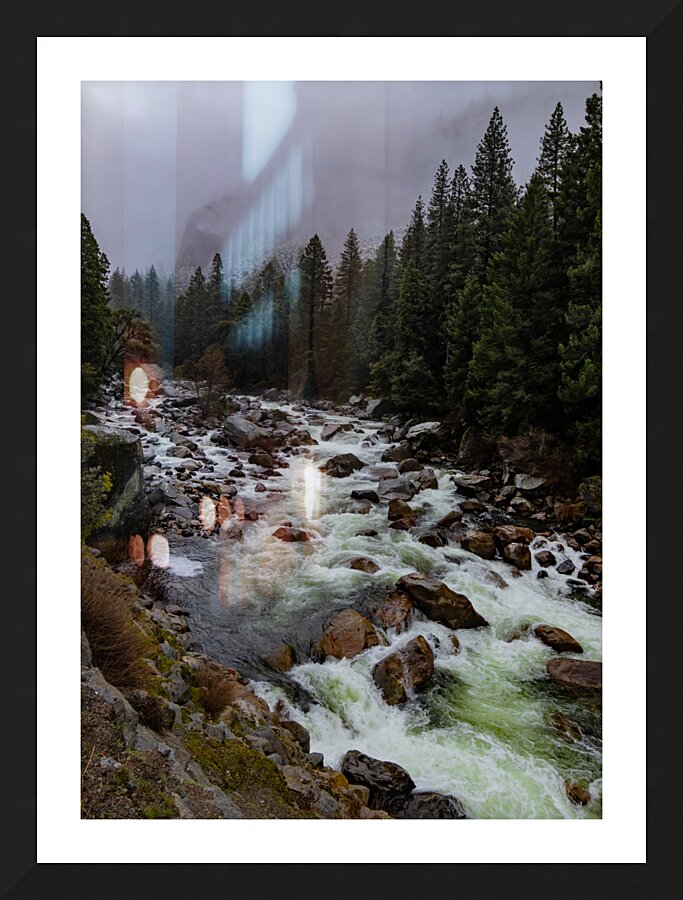 Raging Merced River Picture Frame print