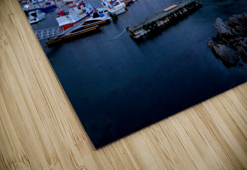 Lofoten Winter Hamnoya  Harbor Norma Brandsberg Photography puzzle