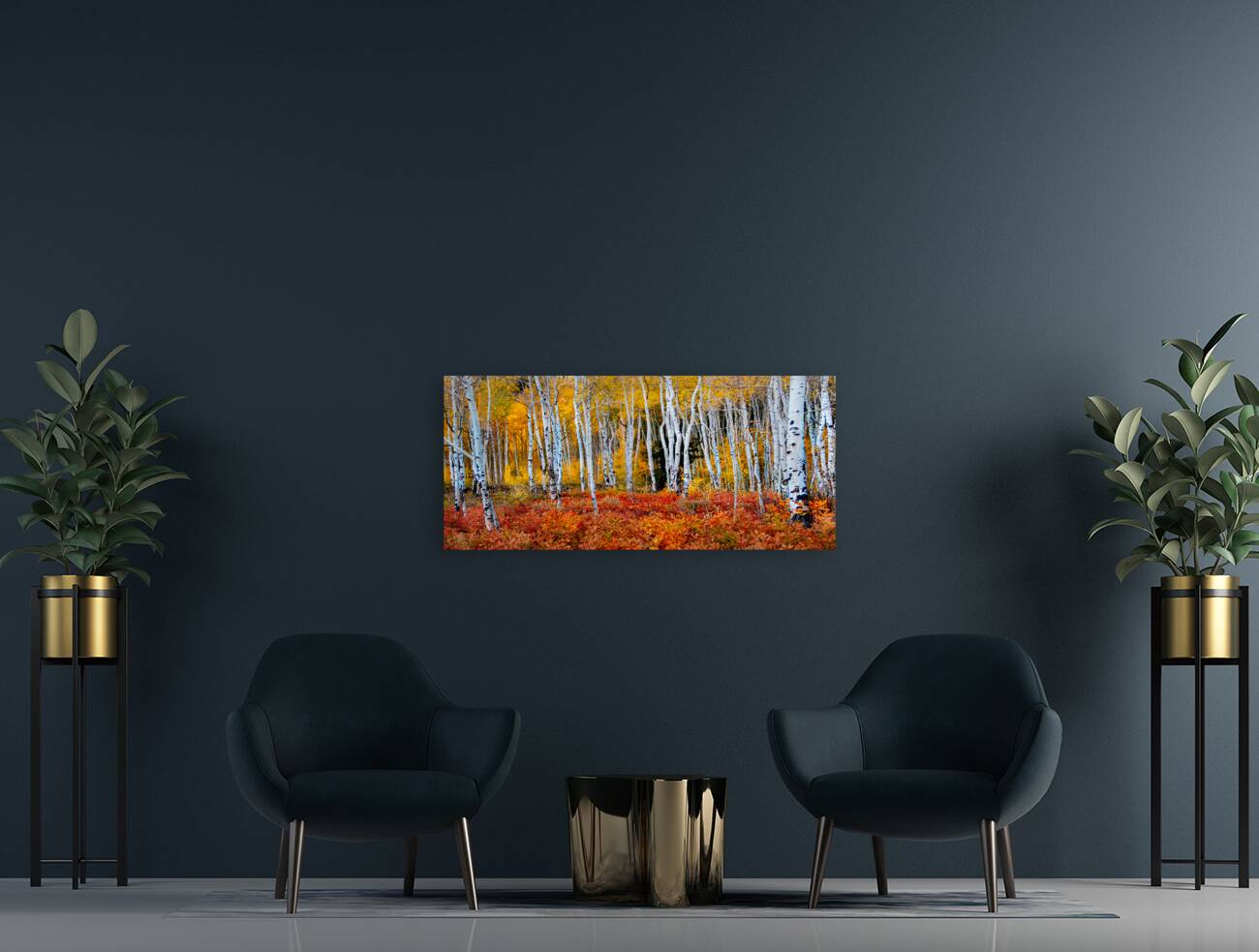 Colorado Autumn Aspens Reproduction