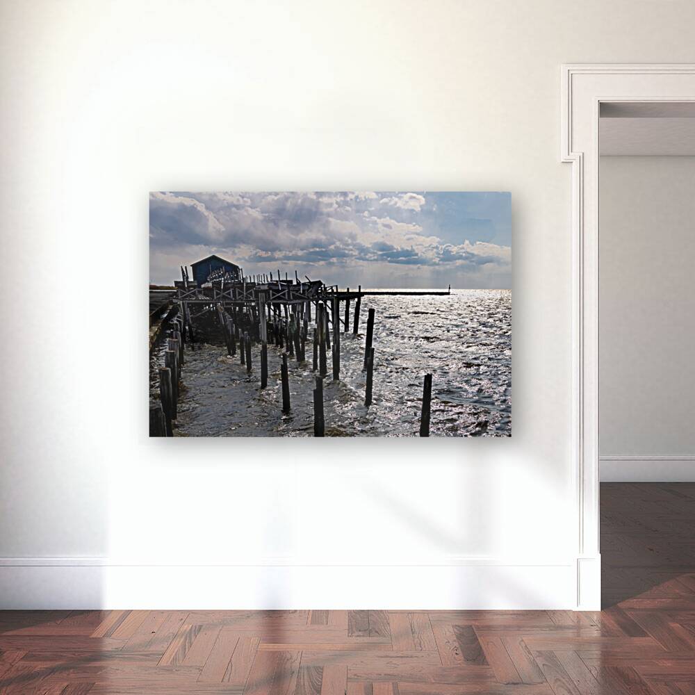 Chesapeake Crab  Shack Sunset Reproduction