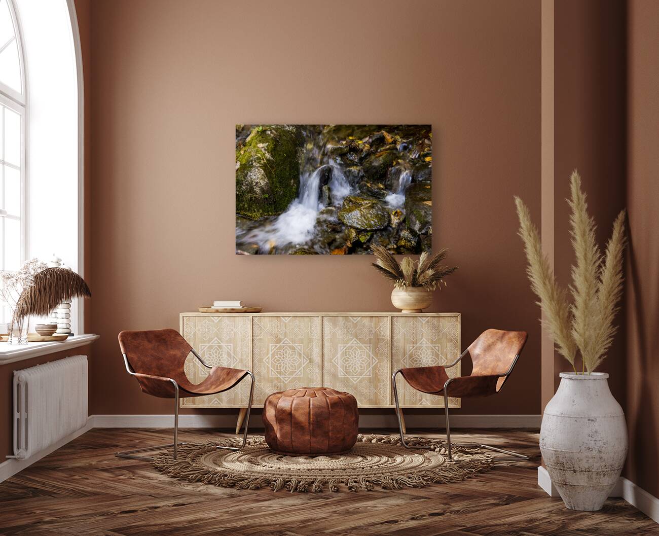 Autumn Mountain Stream Reproduction