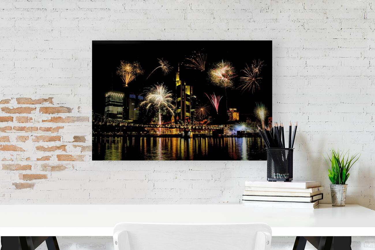 New Years in Frankfurt Fireworks Reproduction