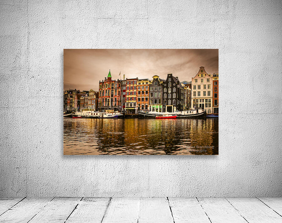 Amsterdam River Reflections at Sunset Wall Preview