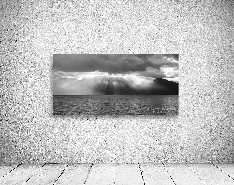 Balestrand Norway Sunset Sun Rays Wall Preview