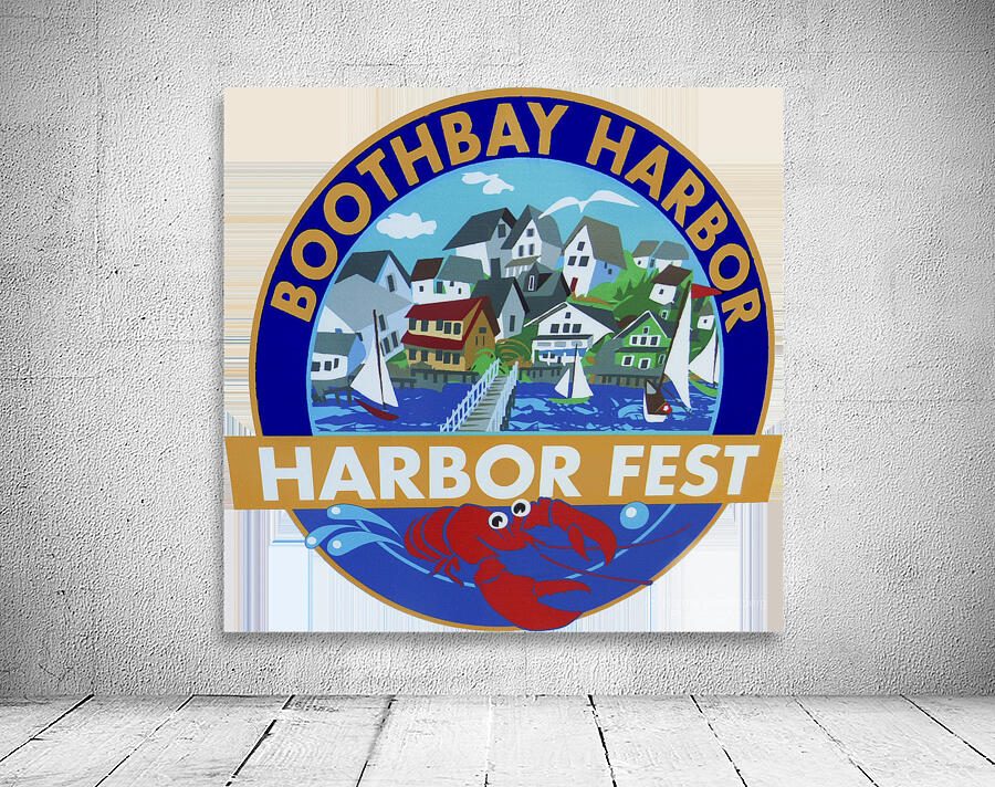 booth bay harbor fest sign Wall Preview