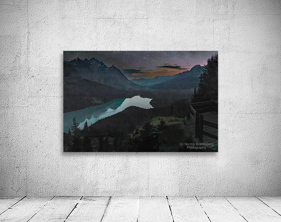 Peyto Lake Under the Stars Wall Preview