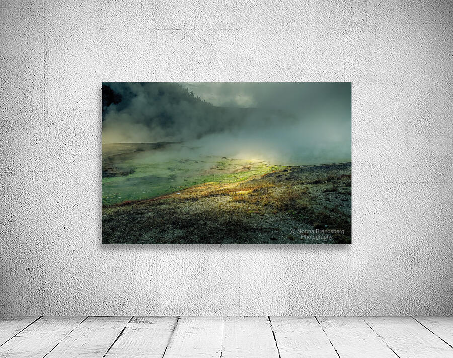 Yellowstone Hot Springs River Palette Wall Preview