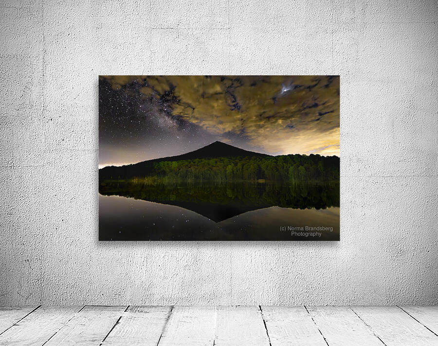 Peaks of Otter Milky Way Lake View Wall Preview