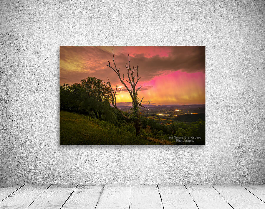 Blue Ridge Parkway Mills Gap Aurora Wall Preview