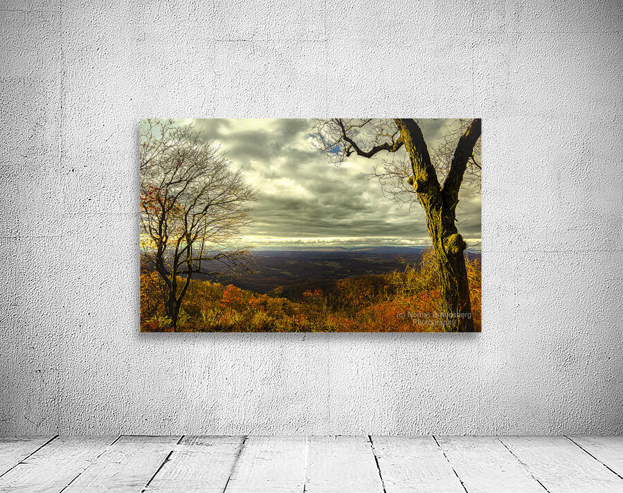 Blue Ridge Parkway Overlook Autumn Sunset Wall Preview