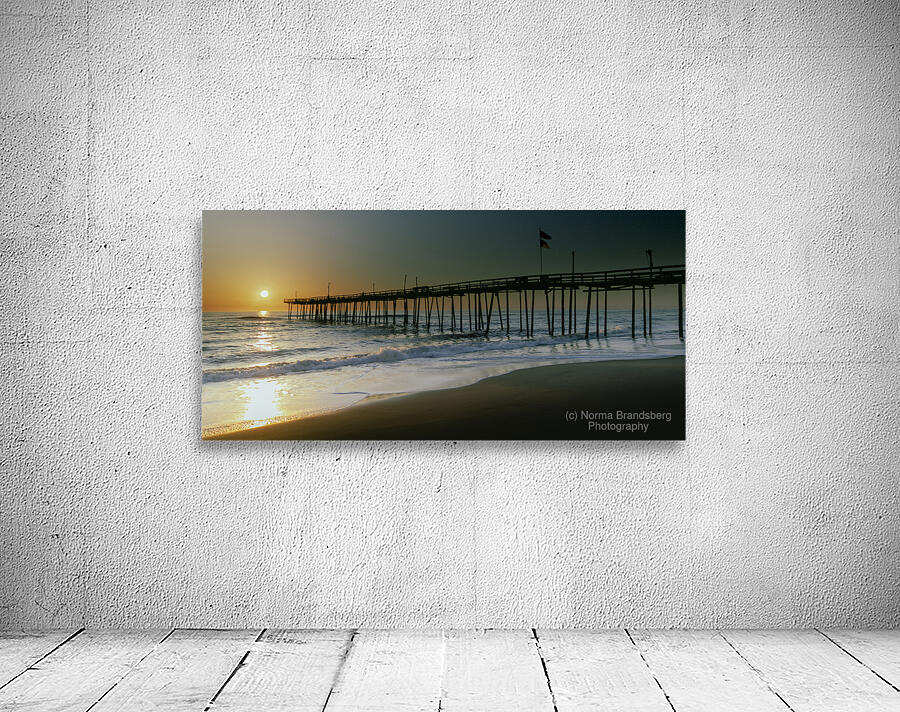Outer Banks OBX Pier Sunrise 1 Wall Preview
