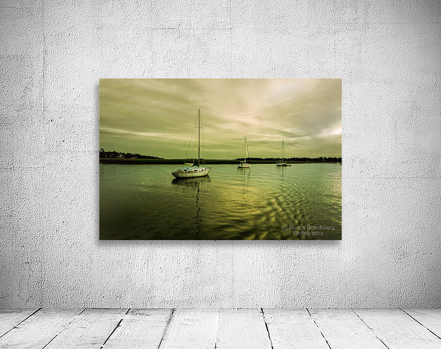 Hilton Head Broad Creek Sailboats Wall Preview