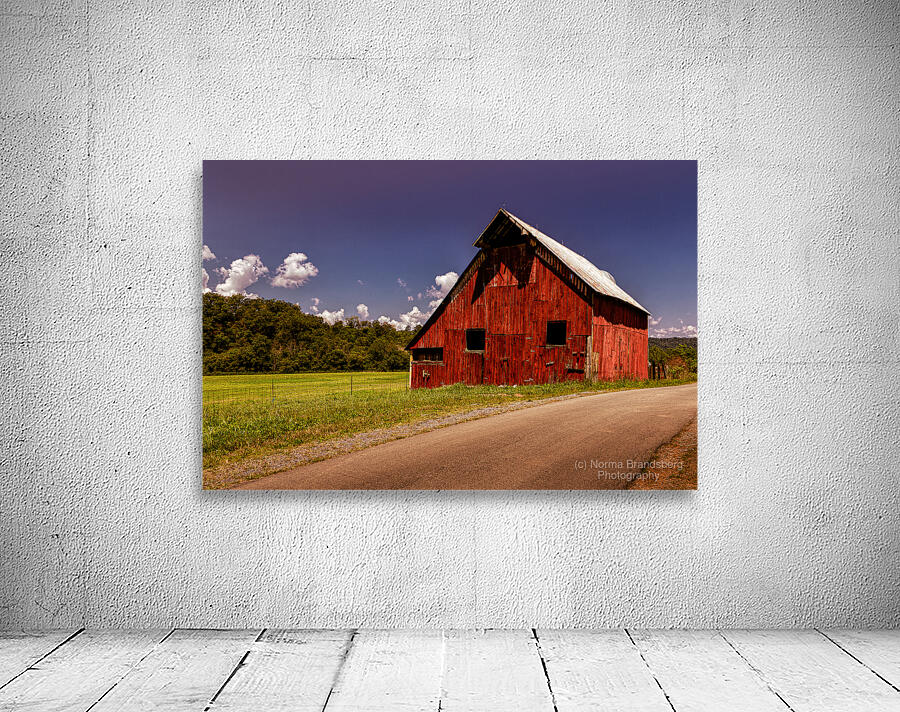 Old West Virginia Red Barn Wall Preview
