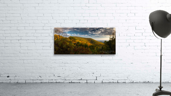 Blue Ridge Parkway Panorama Overlook in Autumn Wall Preview