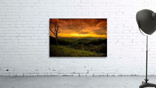 Blue Ridge Parkway Mills Gap Sunset Layers Wall Preview