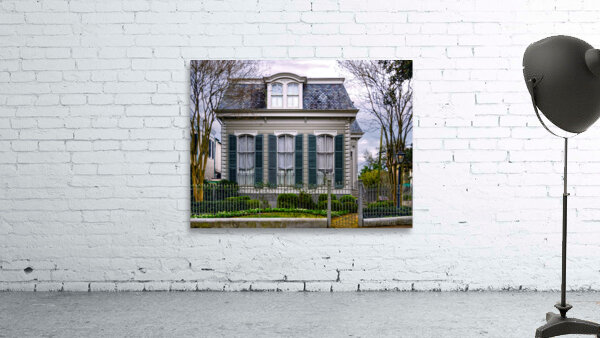 New Orleans Garden District House Green Shutters Wall Preview