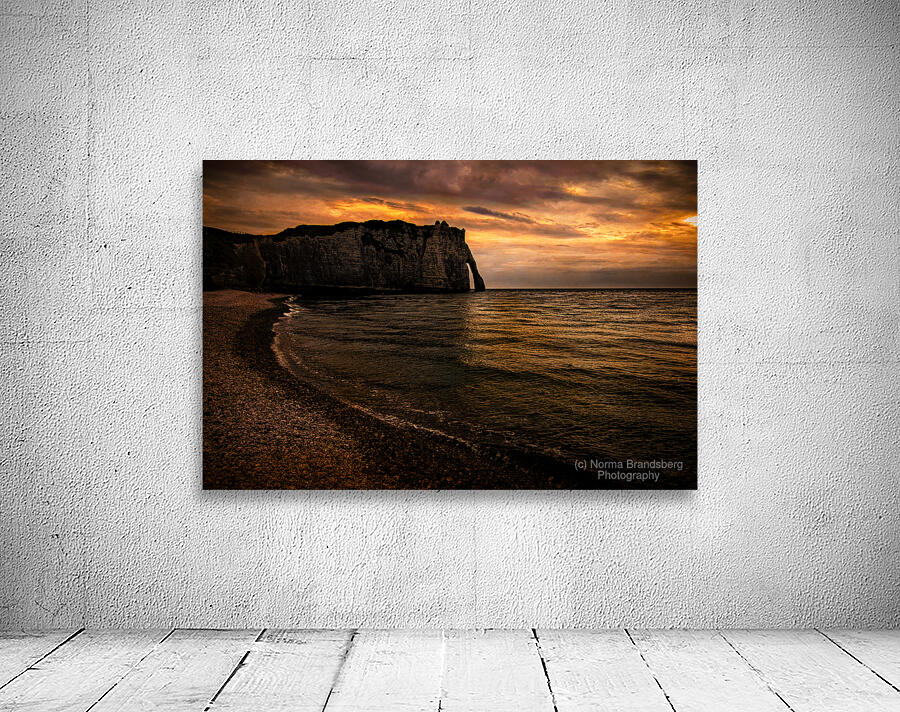 Etretat Cliff Sunset Wall Preview