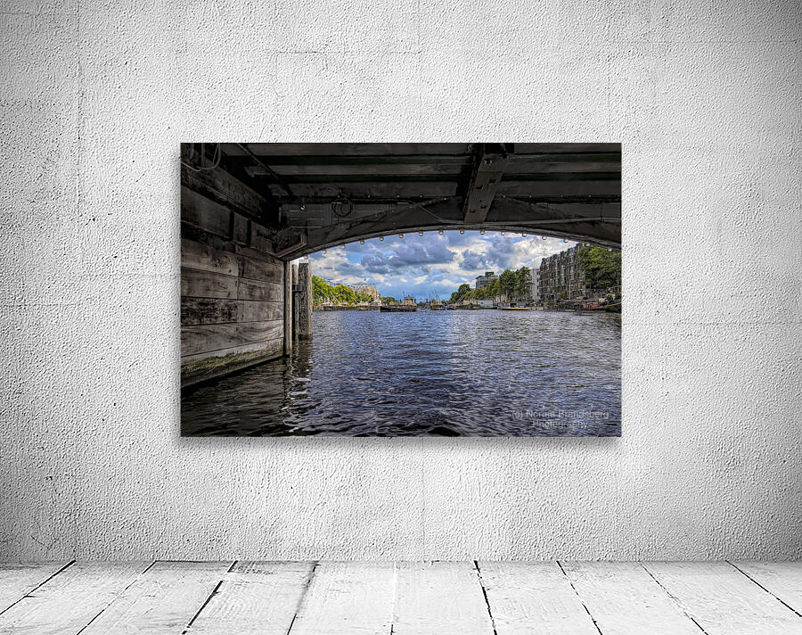 Amsterdam Bridge Framing Canal Wall Preview