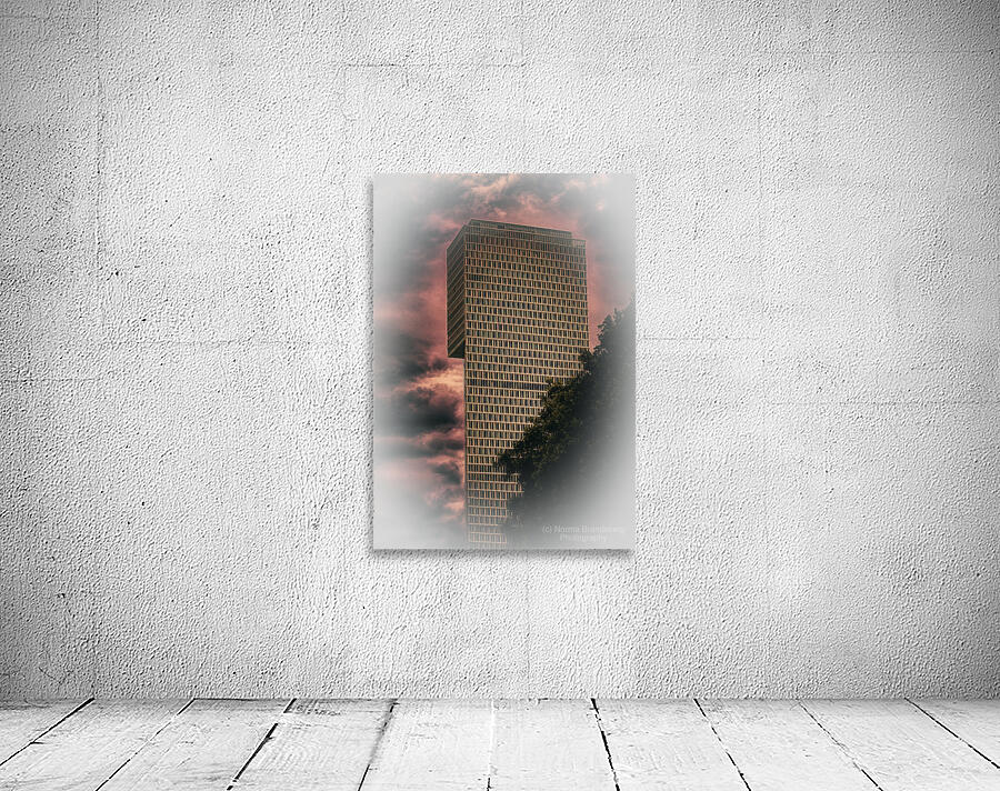 Frankfurt One Skyscraper Sunset Wall Preview