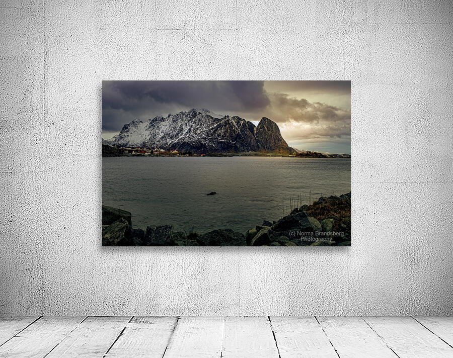 Lofoten  Coastal Road in Winter Wall Preview