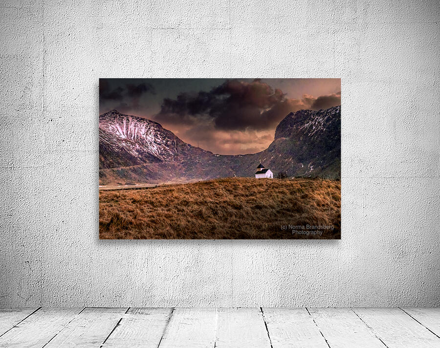 Lofoten Islands  Coast Church Wall Preview