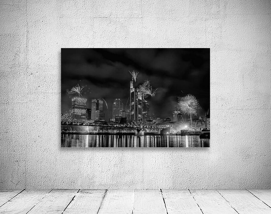 Frankfurt New Years in Black and White Wall Preview