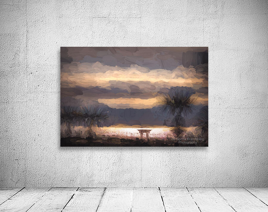 Hilton Head Beach Silhouette Impressionist Wall Preview