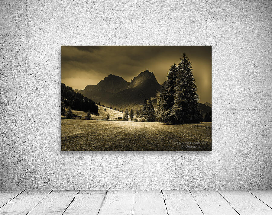 Val di Gardena  Dolomiti Silhouette Wall Preview