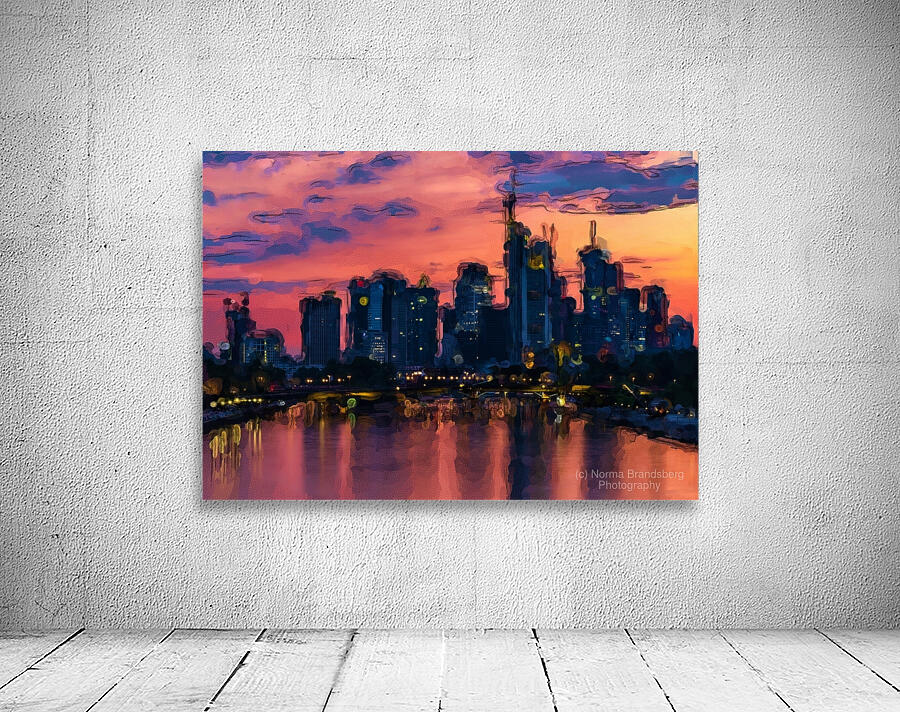 Frankfurt Germany Skyline Abstract Wall Preview