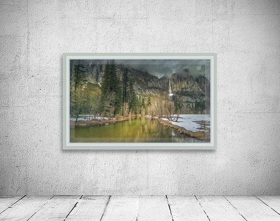 Bordered Yosemite Tunnel View Wall Preview