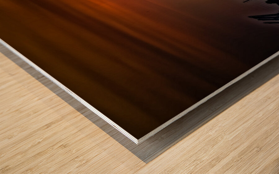 Savannah Shipyard at Sunset Wood print